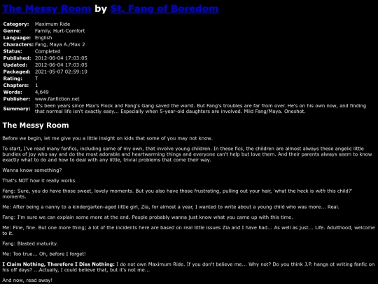 fanfiction4/TheMessyRoomStFangofBoredom screenshot