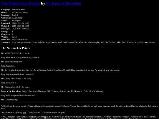 fanfiction4/TheNutcrackerPrinceStFangofBoredom screenshot