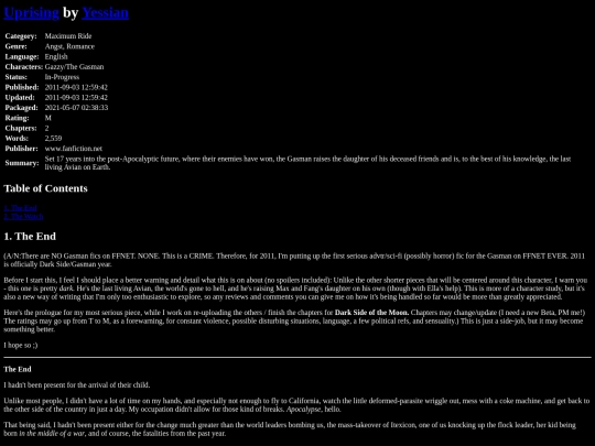 fanfiction4/UprisingYessian screenshot