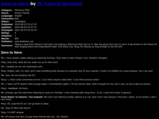 fanfiction4/ZerotoHeroStFangofBoredom screenshot