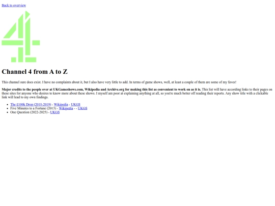 hub pages/game shows/Channel4_gameshows screenshot