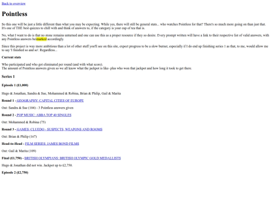 hub pages/game shows/game show pages/Pointless screenshot