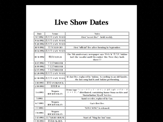KKRInfodumps/LiveDates screenshot