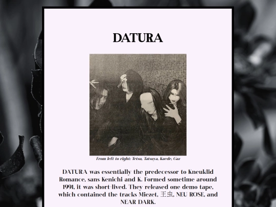 OtherBands/DATURA screenshot