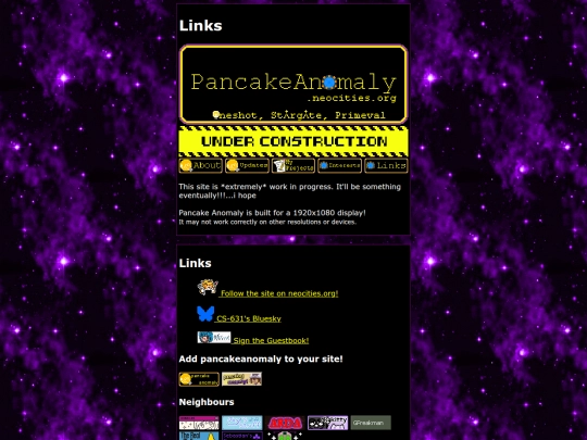 links screenshot