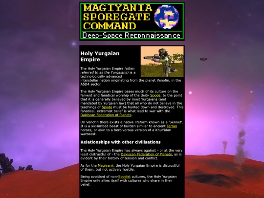 sporegate/holyYurgaianEmpire screenshot