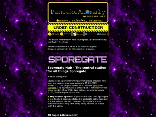 sporegate/hub screenshot