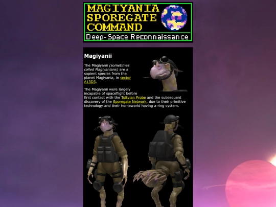sporegate/magiyania screenshot