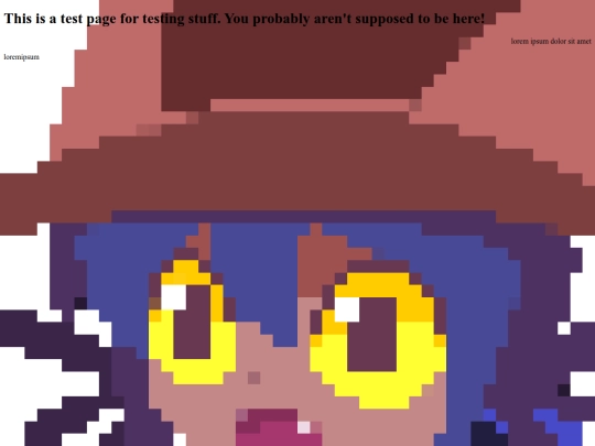 testpage screenshot