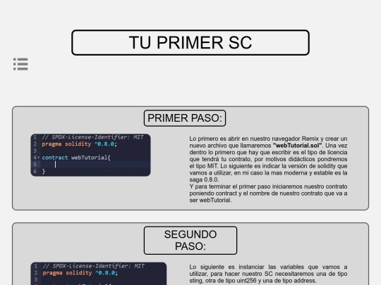 Solidity/tutorialSC screenshot