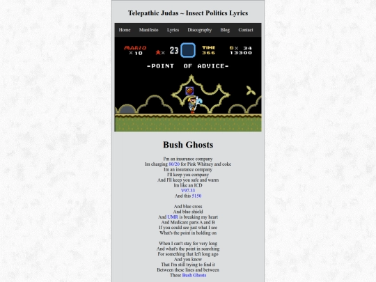 insect-politics-lyrics screenshot