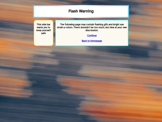 warning screenshot
