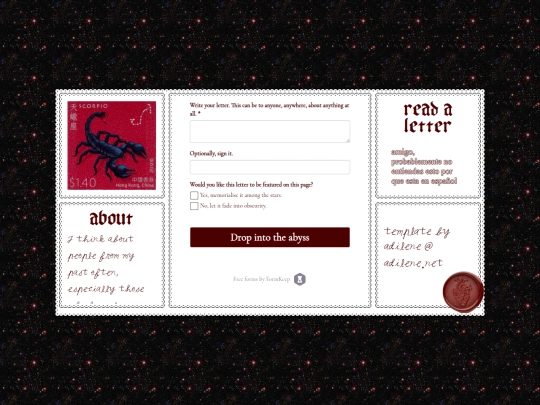 letters screenshot