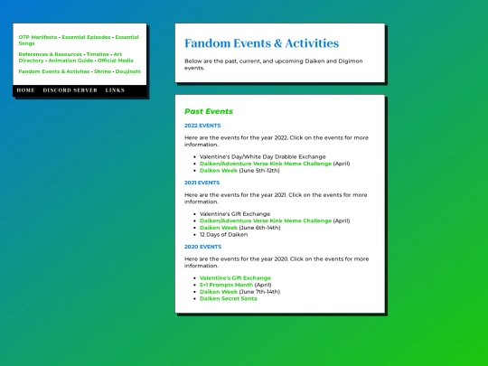 events-activities screenshot