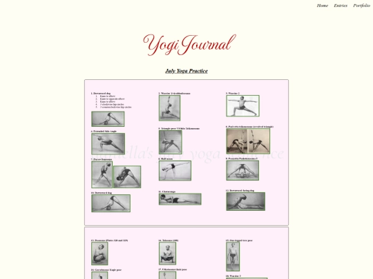 yogi_journal screenshot