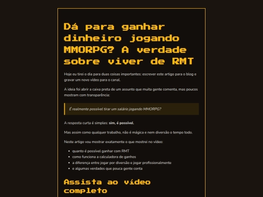 post/DaparaganhardinheirojogandoMMORPGAverdadesobreviverdeRMT screenshot