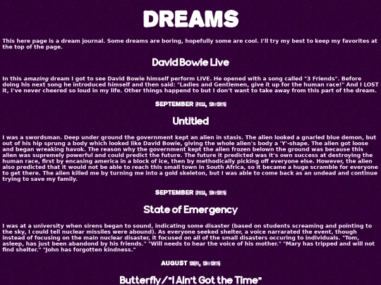 dreams screenshot