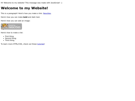 Greeting screenshot
