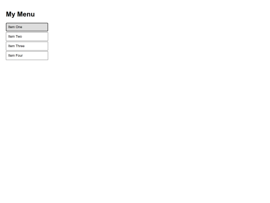 interactivemenu screenshot