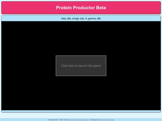 Protein Productor Beta screenshot