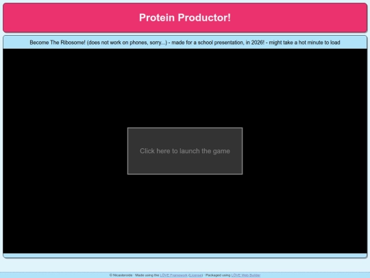 ProteinProductor-ing screenshot