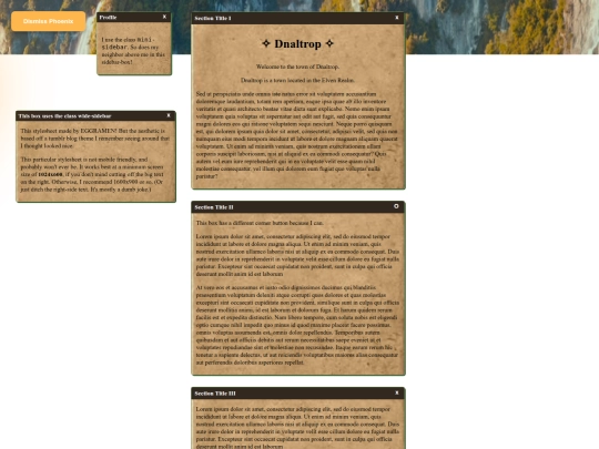 testingpage screenshot