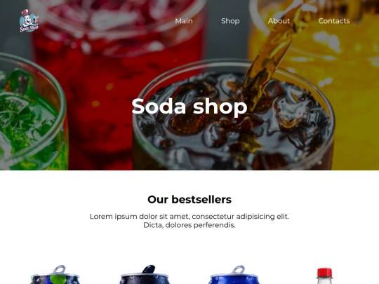 sodashop/shop screenshot