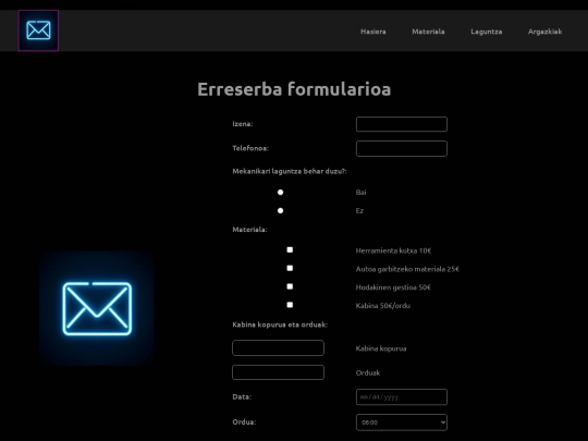 HTML/Erreserbatu screenshot