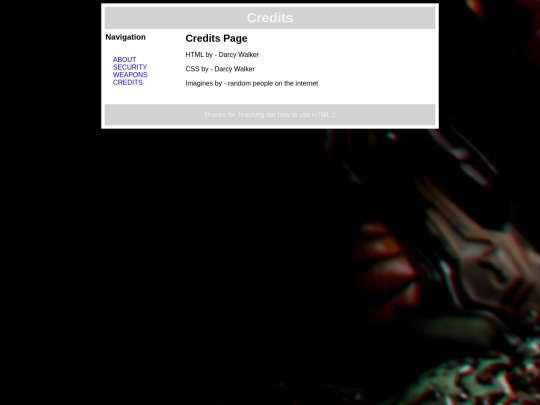 Credits screenshot