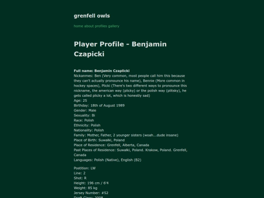 characterprofiles/BenjaminCzaplicki screenshot