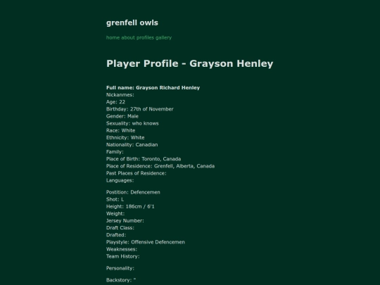 characterprofiles/GraysonHenley screenshot