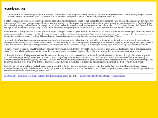 QuickGoldTally/acceleration screenshot