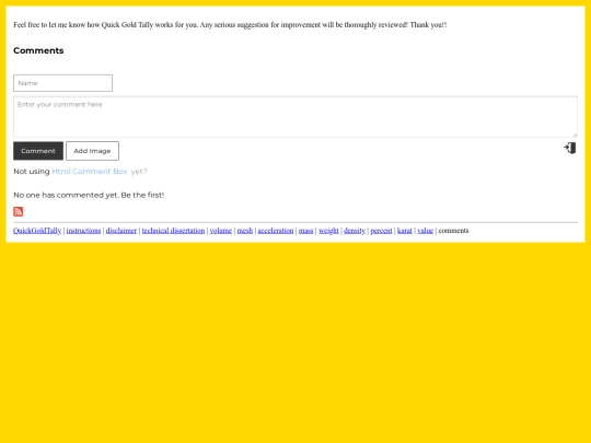 QuickGoldTally/comments screenshot