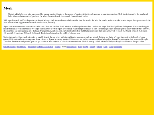 QuickGoldTally/mesh screenshot