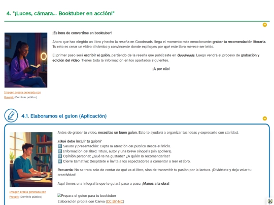4_luces_cmara_booktuber_en_accin screenshot