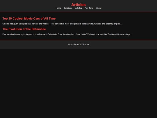 articles screenshot