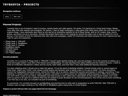 projects screenshot