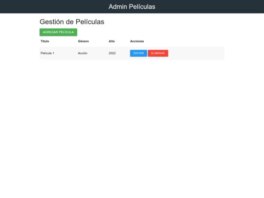admin screenshot