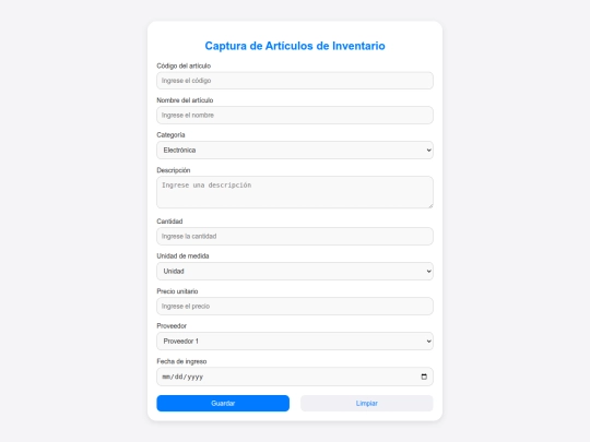 interface screenshot