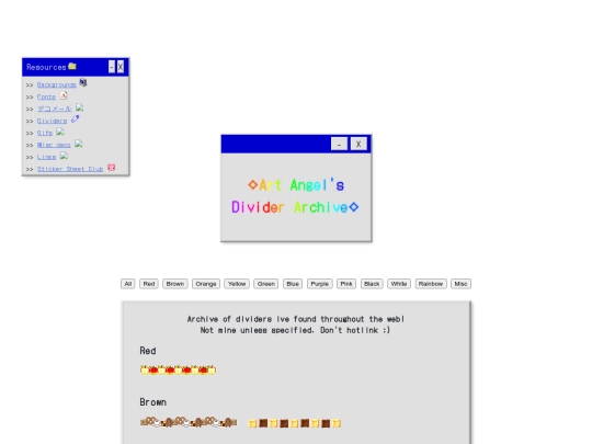 dividers screenshot
