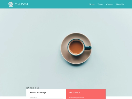 Contact screenshot