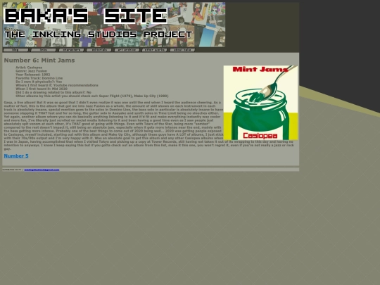 Editorials/Favorite Albums/Number6 screenshot