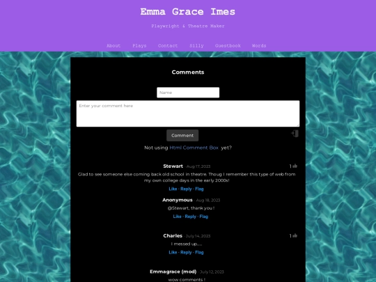 guestbook screenshot
