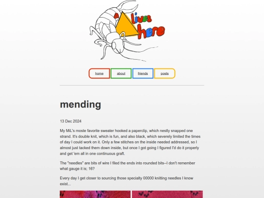 mending screenshot