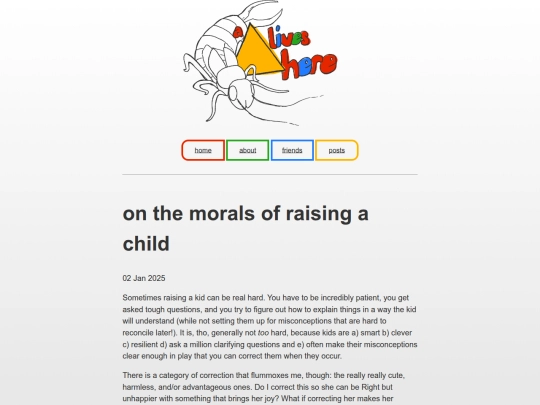on_the_morals_of_raising_a_child screenshot