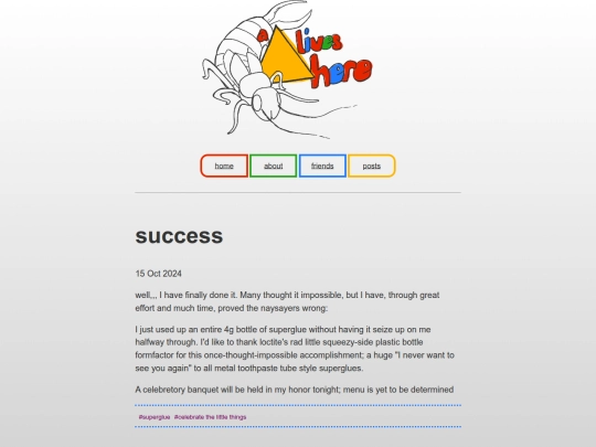 posts/success screenshot