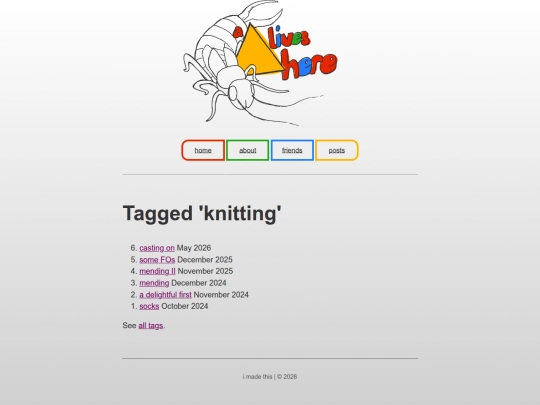 tags/knitting screenshot