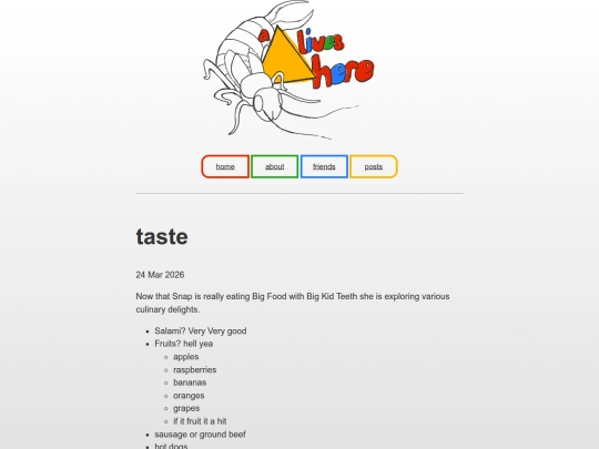 taste screenshot