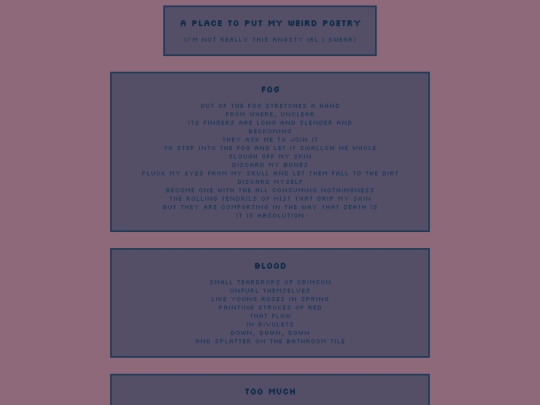 poetry screenshot