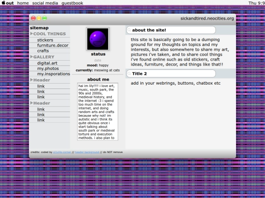 index screenshot